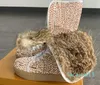 Дизайнерские кожаные ботинки, женские ботинки martin с натуральным мехом кролика, зимние сапоги до колена хорошего качества, модные модельные туфли на плоской подошве