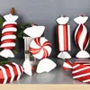 Decorações de Natal 32cm Cane de Doces Grande Pingente de Árvore de Natal Decoração de Natal Casamento Vermelho e Branco Pintado Festa de Ouro Decoração de Casa 231129