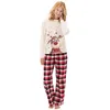 Tenues assorties pour la famille Pyjamas de Noël pour couples d'hiver pour tenues assorties pour la famille Vêtements pour mères et enfants Pyjamas de cerf de Noël Ensemble de vêtements pour la famille 231129