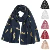 Scarves Women Scarf Gift Shawl Soft Lightweight Retro Flower Printing Neck Wrap For Bag Girl