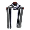 Scarves Fashion Designer Mens Scarf Winter Classic Cashmere Warm Soft Fringe Striped Tassel Shawl Wrap Neckwarmer 231130
