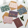 Gift Wrap 6pcs Gold Foil Greeting Cards With Paper Envelopes For Gifts All Occasion
