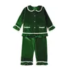 Pajamas Family Matching Sibling Kids Clothes Veet Red Baby Girls Boys Christmas Pyjamas 2 Pieces Pjs Children Set 230310 Drop Delivery Dhghl