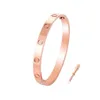 Bransoletka męska różowa złota bransoletka panie 316L projektant stali nierdzewnej biżuteria luksusowy projekt para urodzin prezent zaręczynowy 3123