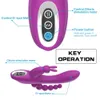 Vibrateurs 1 pièces 3in1 lapin vibrateur jouets sexuels pour les femmes g-spot vagin Clitoris stimulateur Anal gode Double Dongs Masturbation jouets sexuels 231130