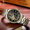 Polshorloges automatisch mechanisch horloge mannen roestvrij staal waterdichte maan fase man kijkt top luxe tourbillon montre homme