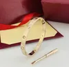 Designer-Luxus-Modemarke, klassisches Armband, 18 Karat Gold, Paar-Armband, Männer und Frauen, Geburtstagsgeschenk, Muttertag, Schmuck, Geschenk mit Schraubendreher