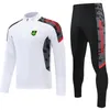 Jamaica trainingspak voor heren, jas met halve rits, broek, casual sweatshirt, kostuums, sportkleding, buitensport en vrije tijd, trainingskleding voor volwassenen