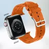 Bracelet en Silicone adapté à Apple Watch 9 8 7 45mm 41mm, bracelet de sport souple et de haute qualité, adapté aux accessoires Ultra 2 49mm