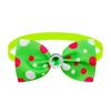 Dog Collars 5Pcs Collar Bright Color Cat Soft Polka Dot Pattern Pet Bowknot Neck Strap Accessories