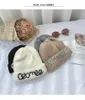 Berretti berretti/tappi per teschi cappello a maglia per perle perla piccola fragranza in lana autunno e inverno giapponese fitto cappello caldo di cappello/cranio/cranio