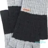 Fingerless Gloves Men Wool Half Finger Warm Knit Glove Winter Plus Velvet Thick Elastic
