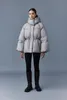 2023 Autumn Winter Women's White Duck Down Parkas Jackets Zipper Hooded Loose Woman's Slim Short Coats MGW002