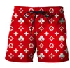 Mens knee length Shorts Men drawstring Beach Pants Designer SwimWear Short full flower Printing Summer Board Man Shorts Swim Short Size XS-6XL