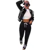 Frauen zweiteilige Hosen 2023 Herbst Winter Fashion Baseball Uniform Langarm Jacke Tracksan Frauen Set Casual Sweat Streetwear