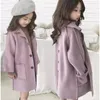 Down Coat Spring Winter Kids Soft Long Woolen Coat Thick Warm Girl's Jackets Outerwears Windproof Children Outfits High Quality 231129