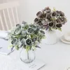 Dekorative Blumen künstliche gefälschte Pfingstrose für Wohnkultur Weihnachtskranz DIY Hochzeit Outdoor Indoor Silk Hortensien Bouquet Tischdekoration