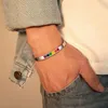 Bracciale rigido da 6 mm Braccialetti arcobaleno amore orgoglio lesbiche gay smalto in acciaio inossidabile gioielli di moda LGBTQ