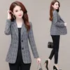 Women's Suits Basic Blazer Woman Clothes Fashion Stripe Long Sleeve Temperament Business Elegant Casual Outerwear Chic Tops Streetwear
