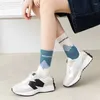Women Socks Hip Hop Skateboard Crew For Men Polyester Sports Ins Asymmetry Designer Soft Middle Tube Funny Hosiery
