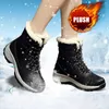 Stiefel Ankel für Frauen Winter Outdoor Warm Schnee Chunky Plattform Wasserdichte Rutschfeste Schuhe Frau Plus Größe Casual 231130