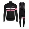 RAPHA team Fietsen lange mouwen jersey bretelbroek sets Heren Lente Herfst Outdoor sportpak comfortabel ademend Y21031206202a