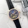 Klasyczny wysokiej klasy zegarek męski Hollow Design Luxury Mechanical Automatyczne zegarek Pasek Cowhide i Pasek ze stali nierdzewnej Design męski zegarek