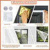 Kış için Perde Pencere Filmi Yeniden Kullanılabilir Kapalı Büzülme Yalıtım Kapağı Alüminyum Çerçeveler Kayan Windows Casement
