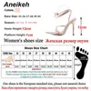 Sandalet yeni pu seksi ayak bileği kayış sandalet yaz stiletto topuklu gladyatör katı parti kadın ayakkabı altın 35-42 zapatos de mujer 230316
