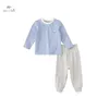 Pajamas Dave Bella Children's Girl's Boy's Pajamas Suit Autumn Winter Fashion Casual Cotton Comfortable Two-Piece DB4238268 231129