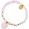 Strand TUMBEELLUWA Naturel Améthyste Amour Coeur Forme Pendentif Bracelet Guérison Cristal Pierre Perlé Élastique Femmes Bijoux