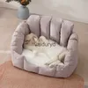 Camas de gato móveis arco ninho inverno quente geral antiaderente cama sofá do bebê dormir casa semi-fechada cão sleepvaiduryd