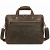 Porte-documents en cuir véritable pour hommes, porte-documents rétro Vintage, sac à main de voyage d'affaires, fourre-tout pour ordinateur portable