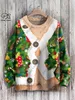 Pulls pour hommes 3D imprimé Père Noël Flocon de neige Arbre de Noël Elk Art Print Pull laid Hiver Casual Pull unisexe S-2 231127