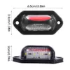 Upgrade 12-24V LED Car Truck License Plate Lights Waterproof White Red Side Marker Light for Car Motorcycle Van SUV Signal Tail Lamp