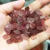 Decorative Figurines 100G Beautiful Natural Red Strawberry Crystal Tumbling Healing Specimen Gem Mineral Home Desktop Aquarium Decoration