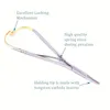 1pc Standard Dental Needle Holder Tweezers, Orthodontic Instrument, Dentistry Product Stainless Steel Mathieu Needle Holder