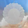 10 inch aluminium sublimatie Wind Spinner Home Kerstdecors Dubbelzijdige warmteperscirkel Tuin Wind Chimes FY5352