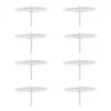 Titulares de vela 8 pcs suporte de metal ferro fixação suprimentos terrário decoração bolo pedestal suporte festival fixador ferramenta