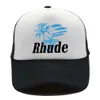 2023ss Ball Caps Rhude Fashion Brand Printed American Truck Hat Spring and Summer Couples Versatile Sun Visor Leisure Sports Baseball Cap 1e4p