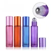 Rouleau givré Portable 5ml 10ml, bouteilles en verre pour parfum, huile essentielle, récipient de brume, rechargeable, Rollerball, beauté et santé