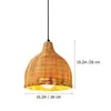 Żyrandole 1pc w stylu chińskim lampa sufitowa kreatywna dekoracyjna rattan tkany żyrandol