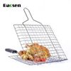 Everhome 1pcs rostfritt stål grillgrill BBQ Meshes Fish Chicken Grill BBQ Tools Kitchen Accessories T200506233S