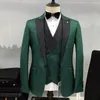 Costumes pour hommes hommes 3 pièces ensemble veste pantalon gilet haute qualité mode 2023 imprimé formel décontracté affaires mariage Blazers