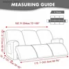 Chair Covers 1 2 3 Seater Velvet Split Recliner Sofa Cover Elastic Lounge Reclining Covers Sofa Slipcover Solid Color Armchair Covers Q231130