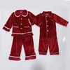 Pyjama Winter Nachtkleding Familie Kerst Bijpassende Pyjama Set Rood Fluwelen Pyjama Kinderkleding Meisjes Jongens Dames Baby Kinder PJS 231129