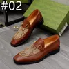 Oxford Shoes for Men Designer Formell Herrklänningskor Läder Svart lyxfest bröllopssko Tassels Flats Loafers Storlek 38-45