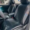 Capas de assento de carro Black Leather Front Somente Diamond Universal Women Women Bling Interior Acessórios Design sofisticados