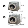 Lits pour chats, meubles chauds pour animaux de compagnie, nid doux, coussin de couchage à double usage, niche confortable d'hiver pour petits chiens et chats, Puppyvaiduryd3