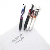 Gel Pen 0.5mm Black/Blue/Red Ink Beautiful Strawberry Pattern Roller Ball Business Office School Student Writing Pens